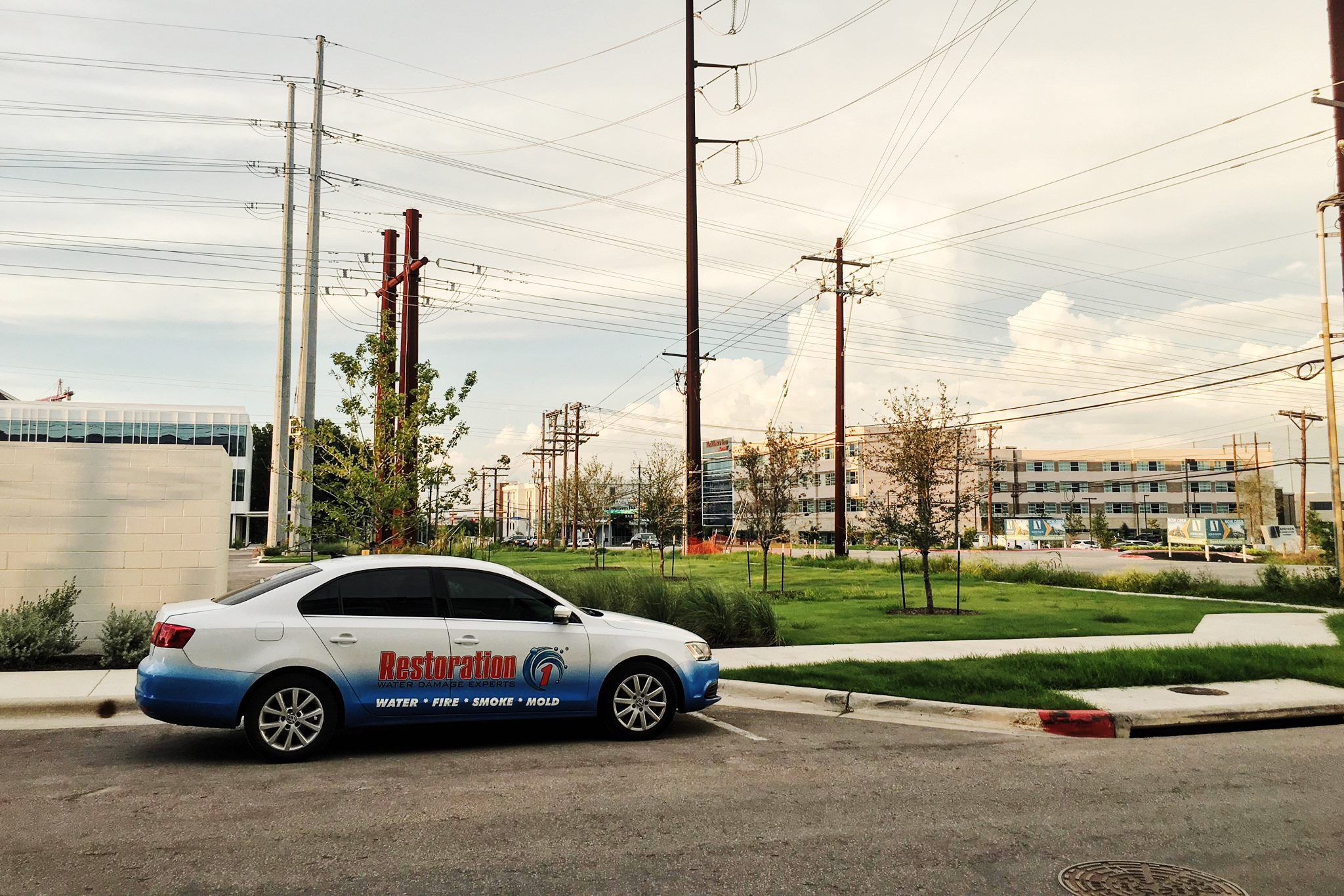 Restoration 1 Franchise vehicle in West Austin
